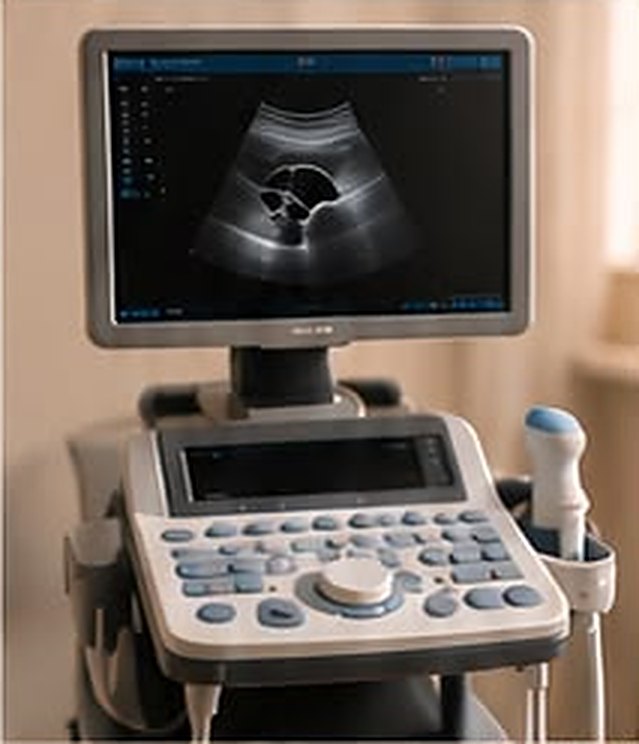 Ultraschallgerät mit Monitor und Schallköpfen